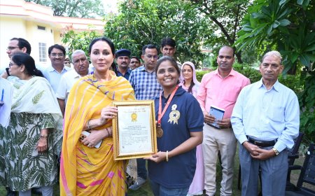 कोटा की डॉ. निधि ने बनाया वर्ल्ड रिकॉर्ड, डिप्टी सीएम ने किया सम्मानित