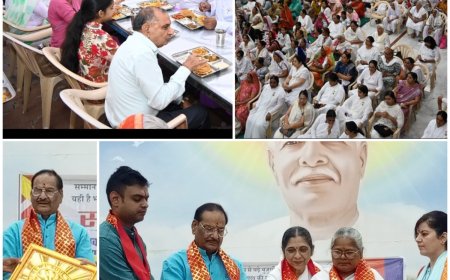 कोटा में ब्रह्माकुमारी द्वारा संगम प्रोजेक्ट के तहत वरिष्ठ नागरिकों का सम्मान एवं ब्रह्मभोज समारोह आयोजित