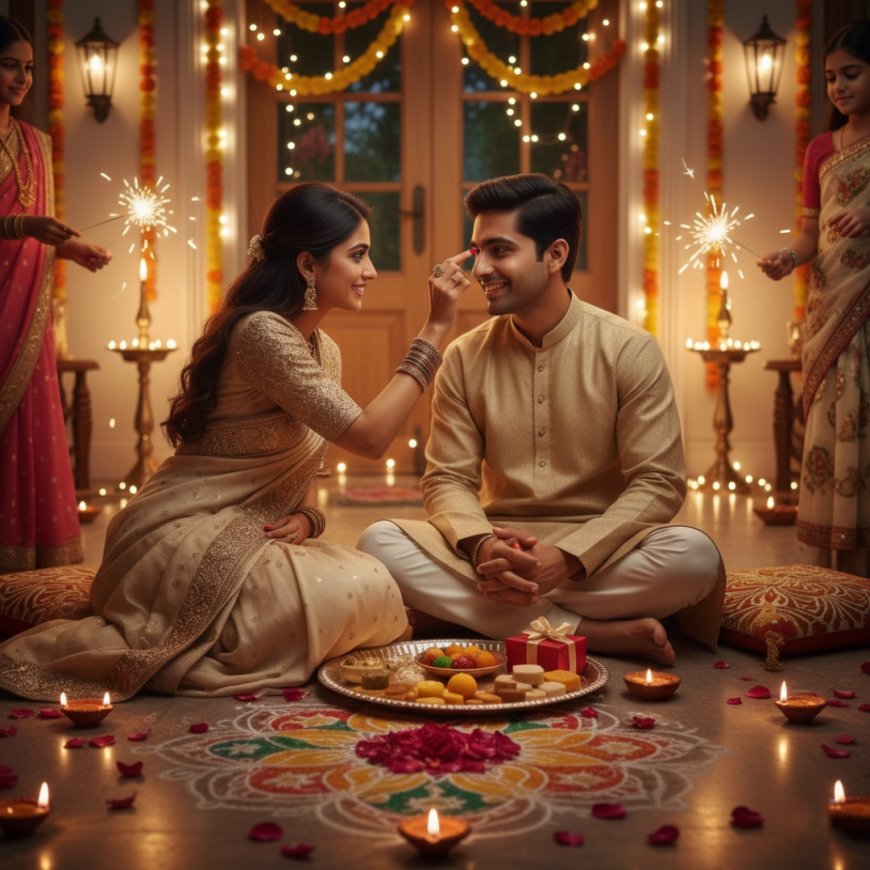 भाई दूज: भाई-बहन के प्यार का पर्व और दीपावली की रौनक