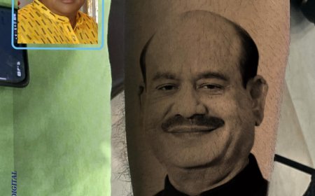 लोकसभा अध्यक्ष ओम बिरला के प्रति अनोखी श्रद्धा, हाथ पर बनवाया टैटू सोशल मीडिया पर वायरल कोटा के मंयक शेटी