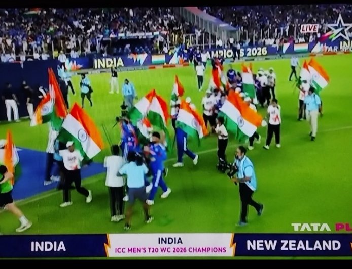 टीम इंडिया बनी टी20 वर्ल्ड कप 2026 की चैंपियन, न्यूजीलैंड को 96 रन से हराकर रचा इतिहास